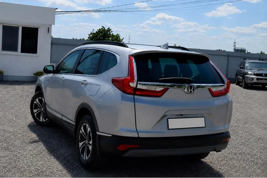 Honda CRV 2017–2022 Čierne OEM strešné lyžiny (hliník) Fotografia 2