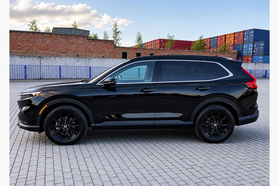 Honda CRV 2022– Integrované strešné lyžiny čierne OEM (ABS plast) Image