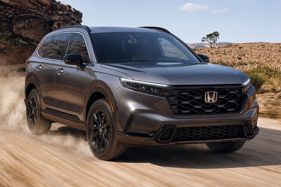 Honda CRV 2022– Integrované strešné lyžiny čierne OEM (ABS plast, montáž lepením) Image