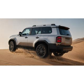 Sivé OEM strešné pozdĺžne nosiče (hliník) Toyota Land Cruiser Prado 250 2023–