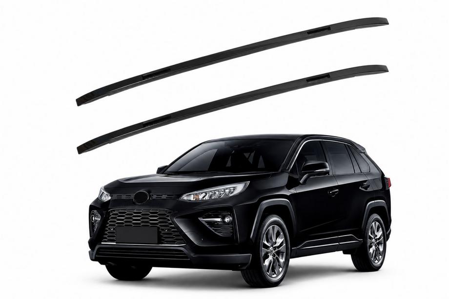 Toyota Rav 4 2019–2025 Integrované strešné lyžiny čierne OEM (ABS plast, montáž lepením) Image