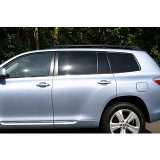 Strešné lyžiny čierne OEM (hliník) Toyota Highlander 2008–2013 fotografia 1
