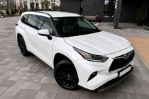 Toyota Highlander 2019– Čierne OEM strešné lyžiny (ABS plast) fotografia 1