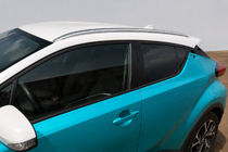 Toyota C-HR 2016–2023 Integrované strešné lyžiny sivé OEM (ABS plast, montáž lepením) fotografia 2