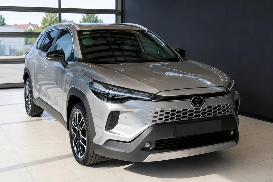 Toyota Corolla Cross 2020– Integrované strešné lyžiny sivé OEM (hliník, montáž lepením) Fotografia 1