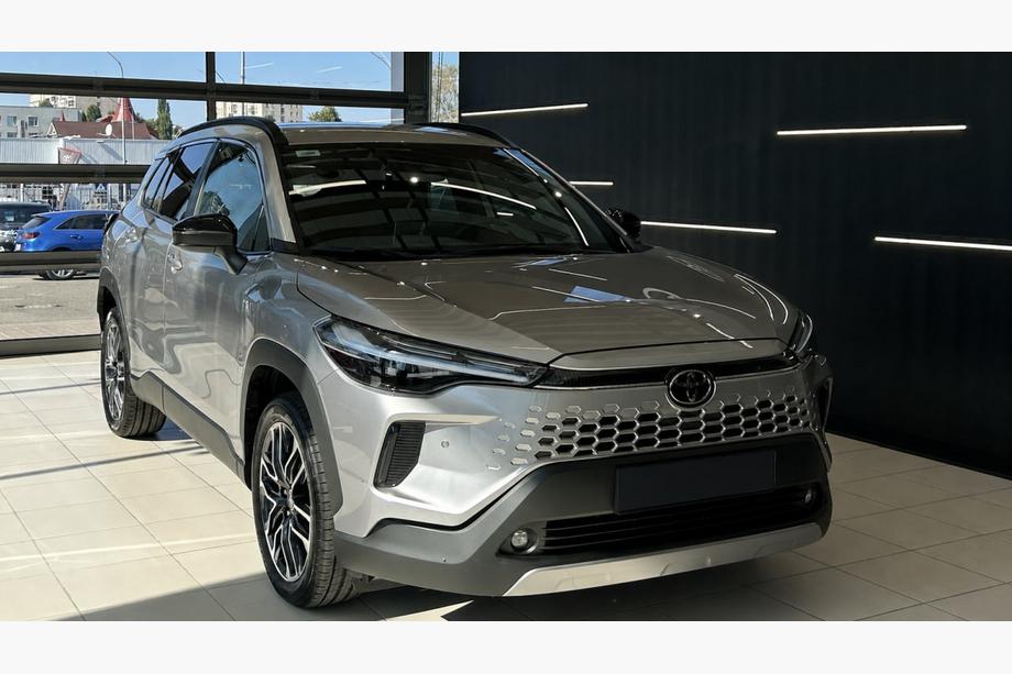 Toyota Corolla Cross 2020– Integrované strešné lyžiny čierne OEM (hliník, montáž lepením) Image