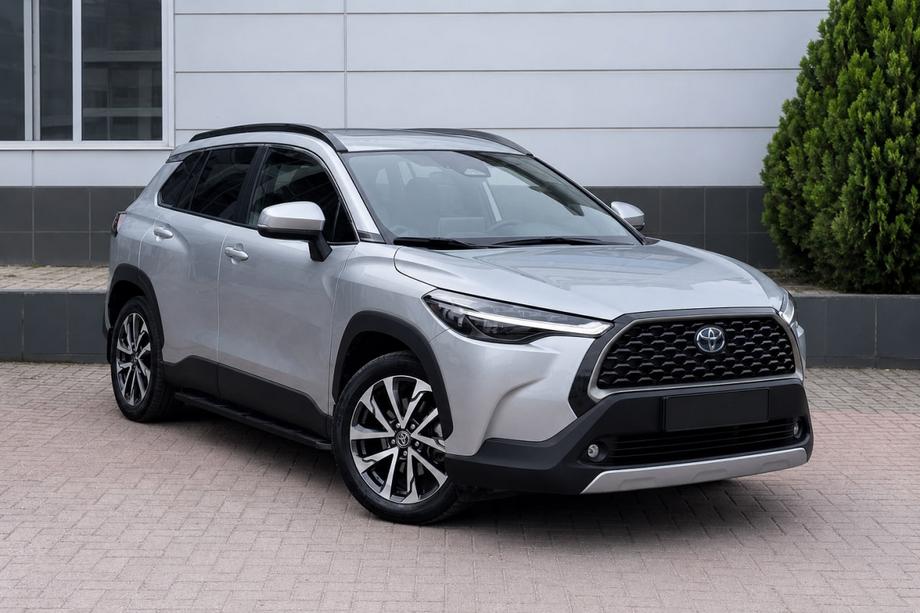 Toyota Corolla Cross 2020– Integrované strešné lyžiny čierne OEM (hliník) Fotografia 1