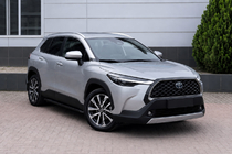 Toyota Corolla Cross 2020– Integrované strešné lyžiny sivé OEM (hliník) fotografia 1