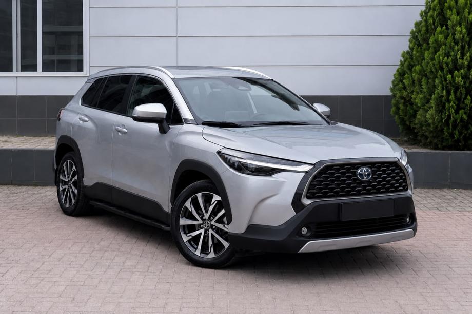 Toyota Corolla Cross 2020– Integrované strešné lyžiny sivé OEM (hliník) Image