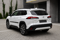 Toyota Corolla Cross 2020– Integrované strešné lyžiny, čierne OEM (ABS plast, montáž lepením) fotografia 2