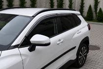 Toyota Corolla Cross 2020– Integrované strešné lyžiny, čierne OEM (ABS plast, montáž lepením) fotografia 4