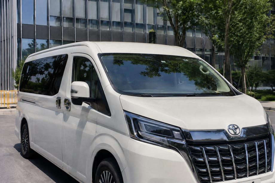 Toyota HiAce Integrované strešné lyžiny sivé OEM (2019-, long, hliník, montáž lepením) Fotografia 2