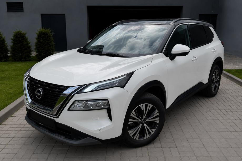 Nissan X-trail T33/Rogue 2022– Integrované strešné lyžiny, čierne OEM (ABS plast, lepená montáž) Fotografia 1