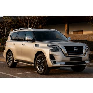 Sivé strešné lyžiny (hliník) Nissan Patrol Y62 2010–2024
