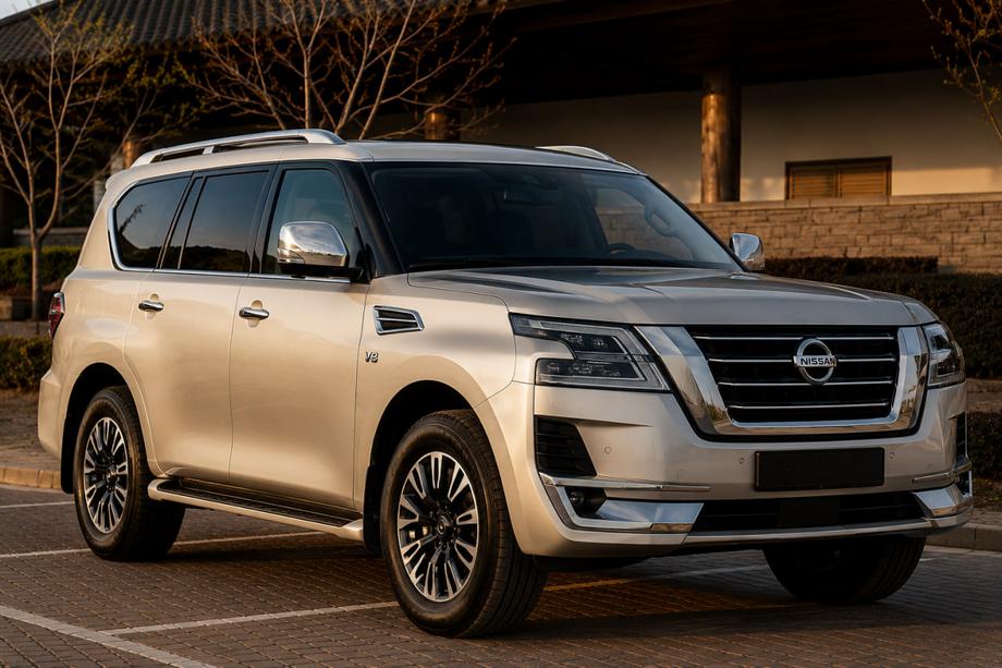 Nissan Armada 2016–2024 Sivé strešné lyžiny (hliník) Image