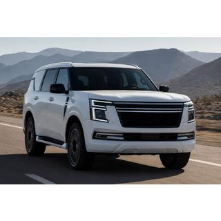 Integrované strešné lyžiny sivé OEM (hliník) Nissan Patrol Y63 2025– fotografia 2