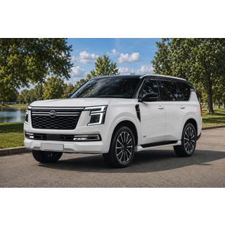 Integrované strešné lyžiny sivé OEM (ABS plast) Nissan Patrol Y63 2025–