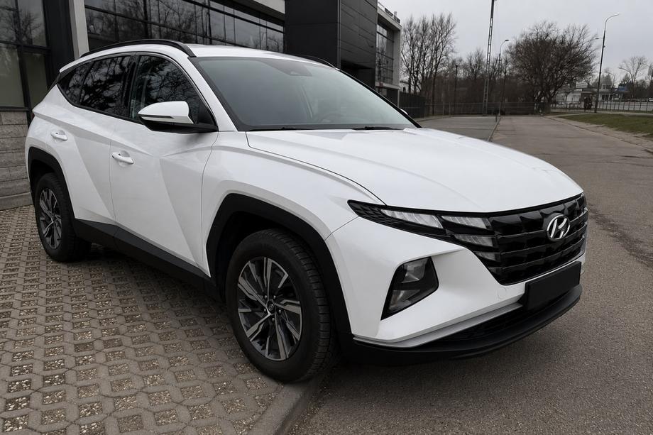Hyundai Tucson NX4 2021– Integrované strešné lyžiny čierne OEM (Long, hliník, lepená montáž) Fotografia 3