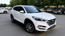 Hyundai Tucson TL 2016–2021 Integrované strešné lyžiny sivé OEM (ABS plast, montáž lepením) fotografia 2