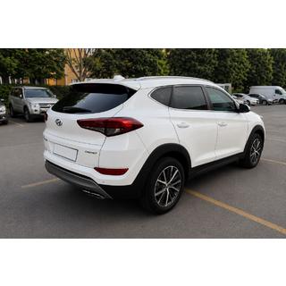 Integrované strešné lyžiny sivé OEM (ABS plast, montáž lepením) Hyundai Tucson TL 2016–2021 fotografia 1