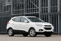Hyundai IX-35 2010–2015 OEM strešné lyžiny sivé (ABS plast, montáž lepením) fotografia 3