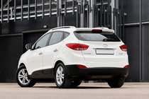 Hyundai IX-35 2010–2015 OEM strešné lyžiny sivé (ABS plast, montáž lepením) fotografia 4