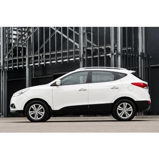 OEM strešné lyžiny sivé (ABS plast, montáž lepením) Hyundai IX-35 2010–2015 fotografia 1