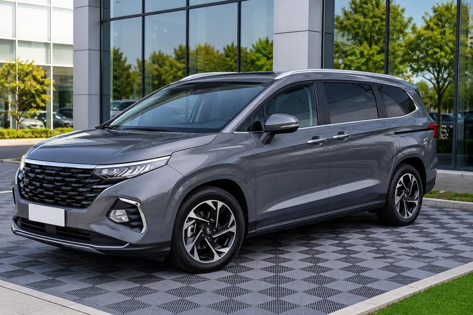 Hyundai Custo 2021– Integrované strešné lyžiny sivé OEM (ABS plast, montáž lepením) Image