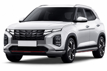 Hyundai Creta 2021– Sivé OEM strešné lyžiny (hliník, montáž lepením) fotografia 1