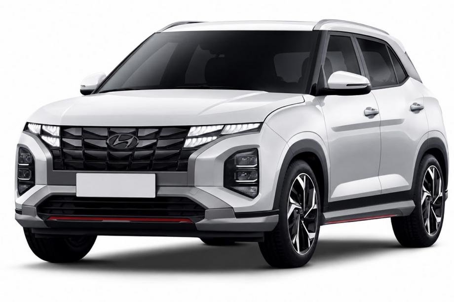 Hyundai Creta 2021– Sivé OEM strešné lyžiny (hliník, montáž lepením) Image