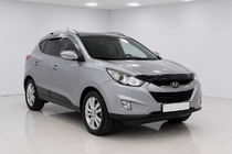 Hyundai IX-35 2010–2015 Sivé OEM strešné lyžiny (hliník, montáž lepením) fotografia 2
