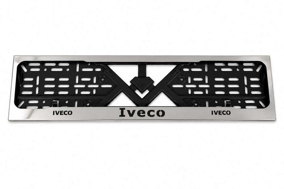 Iveco Chrómový rámček ŠPZ (1 ks, nerezová oceľ) Image