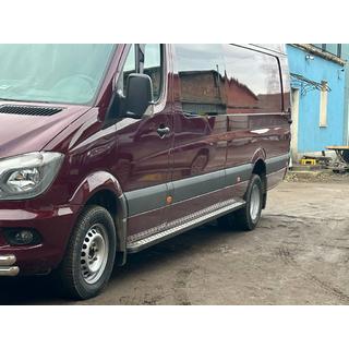Bočné nášľapy DOT-Line (2 ks, hliník) Mercedes Sprinter W906 2006–2018 fotografia 3