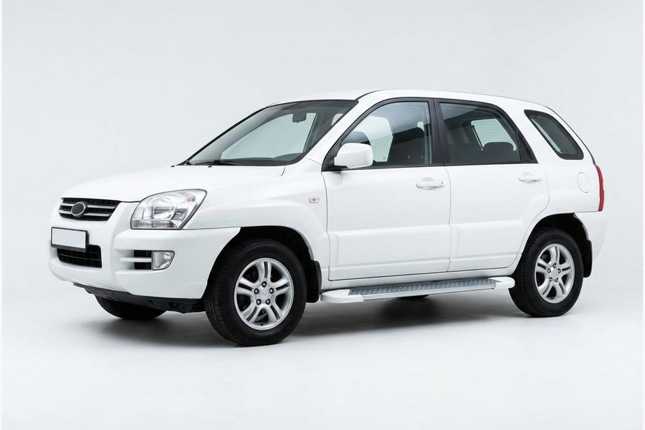 Kia Sportage 2004–2010 Bočné nášľapy Allmond White (2 ks, hliník) Image