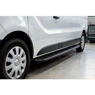 Bočné prahy Tayga Black (2 ks, hliník) Fiat Talento 2016–