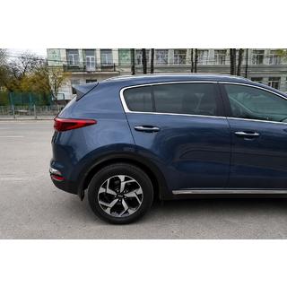 Integrované strešné lyžiny sivé OEM (ABS plast, montáž lepením) Kia Sportage 2015–2021 fotografia 2