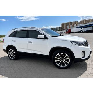 Sivé OEM strešné lyžiny (hliník, montáž lepením) Kia Sorento II XM 2009–2014 fotografia 3