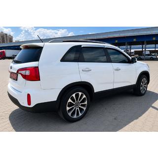 Sivé OEM strešné lyžiny (hliník, montáž lepením) Kia Sorento II XM 2009–2014 fotografia 2