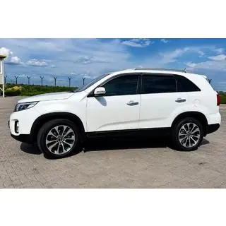 Sivé OEM strešné lyžiny (hliník, montáž lepením) Kia Sorento II XM 2009–2014 fotografia 1
