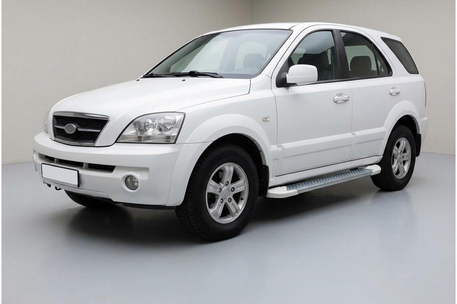 Kia Sorento I BL 2002–2009 Bočné nášľapy Allmond White (2 ks, hliník) Image