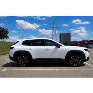 Sivé OEM strešné lyžiny (hliník, montáž lepením) Mazda CX-50 2022– fotografia 1