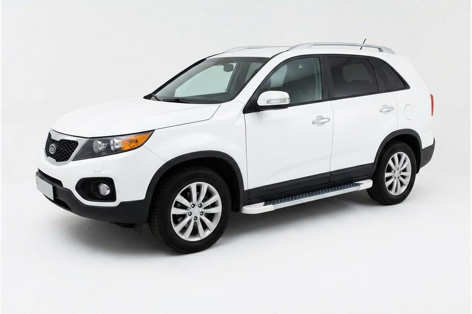 Kia Sorento II XM 2009–2014 Bočné nášľapy Allmond White (2 ks, hliník) Image