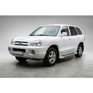 Bočné nášľapy Allmond White (2 ks, hliník) Hyundai Santa Fe 1 2000–2006 fotografia 1