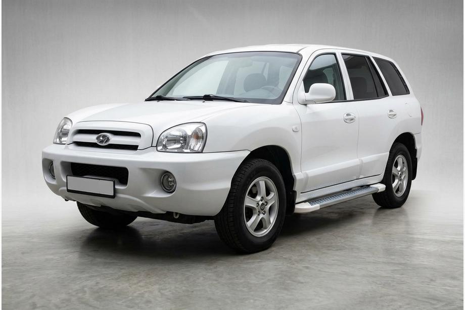 Hyundai Santa Fe 1 2000–2006 Bočné nášľapy Allmond White (2 ks, hliník) Image