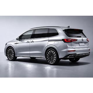 Integrované strešné lyžiny, čierne OEM (hliník, montáž lepením) Volkswagen Viloran 2020– fotografia 1