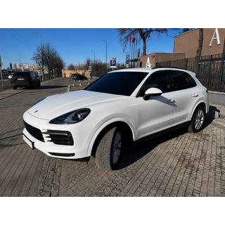 Integrované strešné lyžiny, čierne OEM (hliník, montáž lepením) Porsche Cayenne 2018– fotografia 1