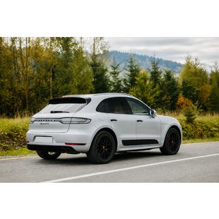 Integrované strešné lyžiny, čierne OEM (hliník, montáž lepením) Porsche Macan 2014–2024 fotografia 1