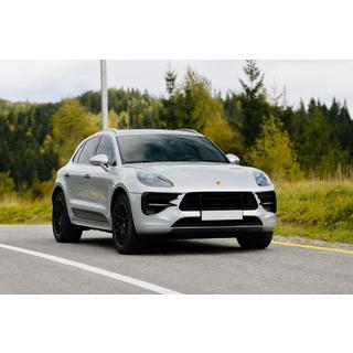 Integrované strešné lyžiny, čierne OEM (hliník, montáž lepením) Porsche Macan 2014–2024 fotografia 2
