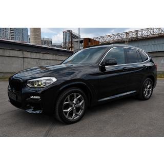 Integrované strešné lyžiny chrómové OEM (hliník, montáž lepením) BMW X3 G01 2018– fotografia 1