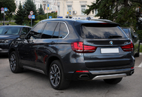 BMW X5 F15 2013–2018 Integrované strešné lyžiny chróm OEM (hliník) fotografia 2